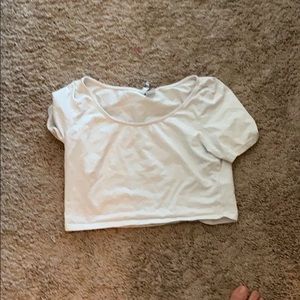 White crop top